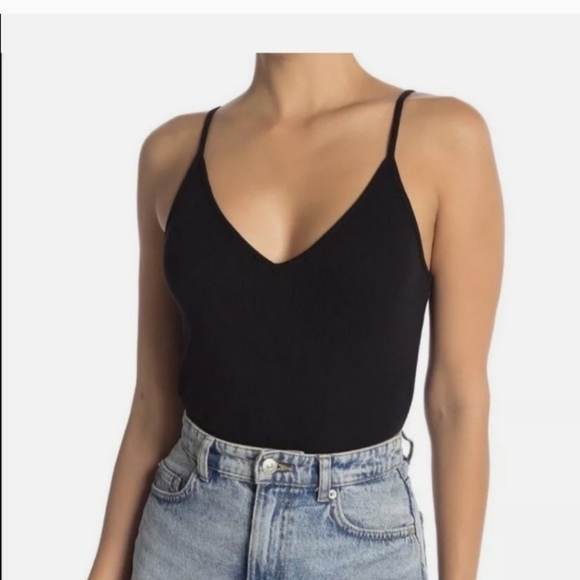 Bp ribbed cami thong body suit women's xl black - Picture 2 of 6